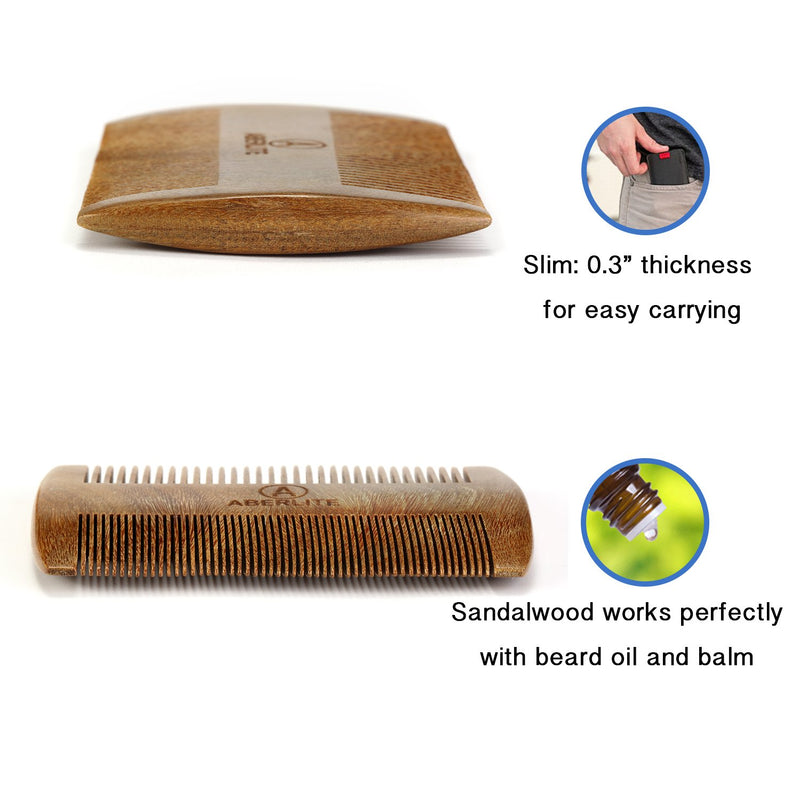 [Australia] - Aberlite Beard Straightening Comb Sandalwood (Green Sandalwood) Green Sandalwood 