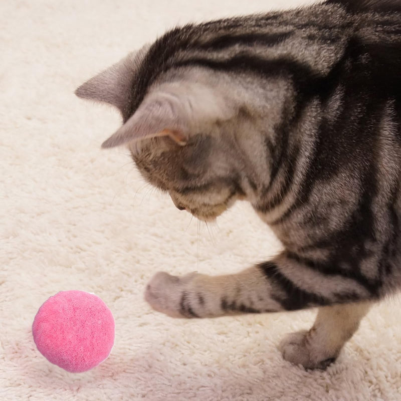 XIWUPO Cat Toy Balls, Felt Balls, Felt Balls Cats, Cat Balls, Cat Balls, Cat Balls, Cat Balls, for Cats and Kittens, Indoor Cats for Catching Chase, Pack of 50 - PawsPlanet Australia