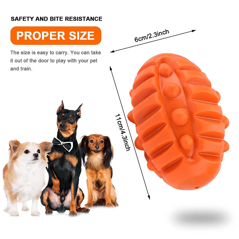 VARY Durable-Dog-Balls-Chew-Toys, Natural Rubber Bounce Balls, Great for Outdoors Training or Fetch Game, Dog Squeaky Toy Suitable for Interactive Training, 4.3 in 0.5 lb(Dog Squeaky Ball Toy) Dog Ball Toy - PawsPlanet Australia