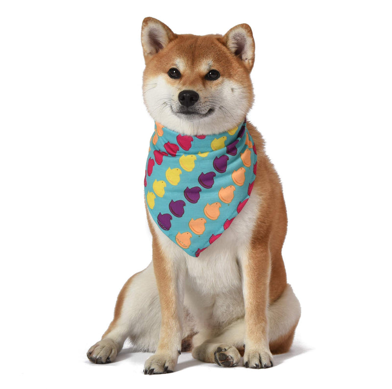 Peeps for Pets Chick Rainbow Print Dog Bandana, Medium/Large | Large Dog Bandana Officially Licensed Pet Product | Cute, Soft, Machine Washable Dog Apparel & Accessories for All Dogs (FF10309) - PawsPlanet Australia