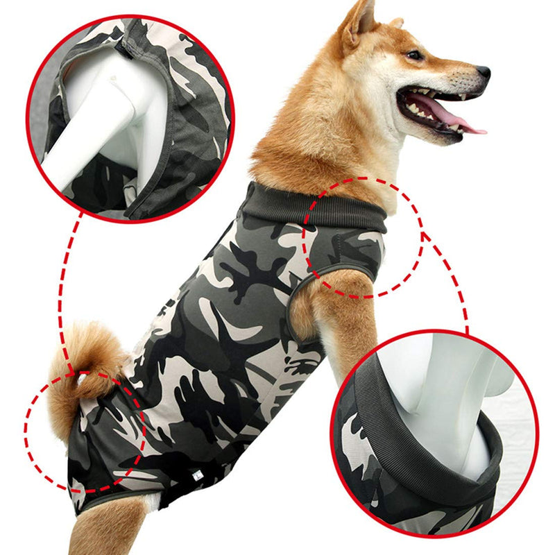 VICTORIE Cat Professional Recovery Suit Surgery Recovery Wear Operation Home Clothing Abdominal Wounds Skin Diseases for Puppy Cats Dogs Camouflage M - PawsPlanet Australia