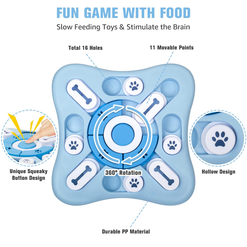DSHZHM Dog Toy Intelligence with Squeak, Intelligence Toy for Dogs, Dog Toy for Small, Medium, Large Dogs, Puppies and Cats Level 2 - UFO - PawsPlanet Australia