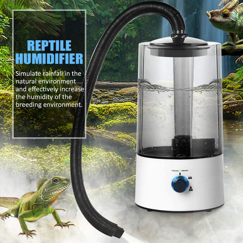 CALIDAKA 4L Reptile Humidifier Pet Humidifier Reptile Fogger with Tube Large Capacity Reptile Fogger Humidifier Tank Fog Machine for Reptiles/Amphibians/Herps/Vivarium Terrariums Enclosures - PawsPlanet Australia