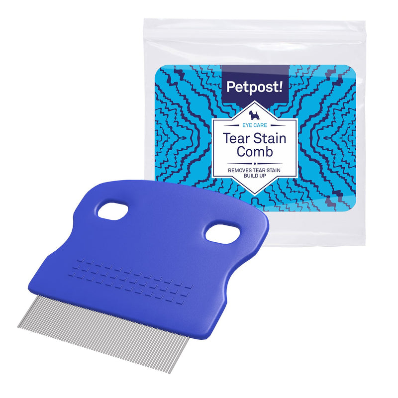 Petpost | Tear Stain Remover for White Dogs Starter Pack with Tear Stain Soft Chews, Eye Stain Remover, and Eye Crust Comb for Maltese, Shih Tzu, Bichon Frise (Tear Stain Starter Pack w/Soft Chews) - PawsPlanet Australia