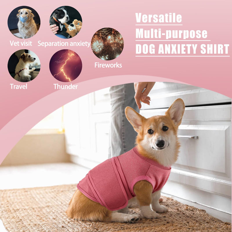 Dog Anxiety Vest, Dog Clam Shirt for Thunder Firework Separation, Dog Calming Coat Jacket Wrap, Pet Stress Relief Vest Anxiety Jacket with Zipper, Anti Anxiety Vest for Small Medium Large Dogs, L - PawsPlanet Australia