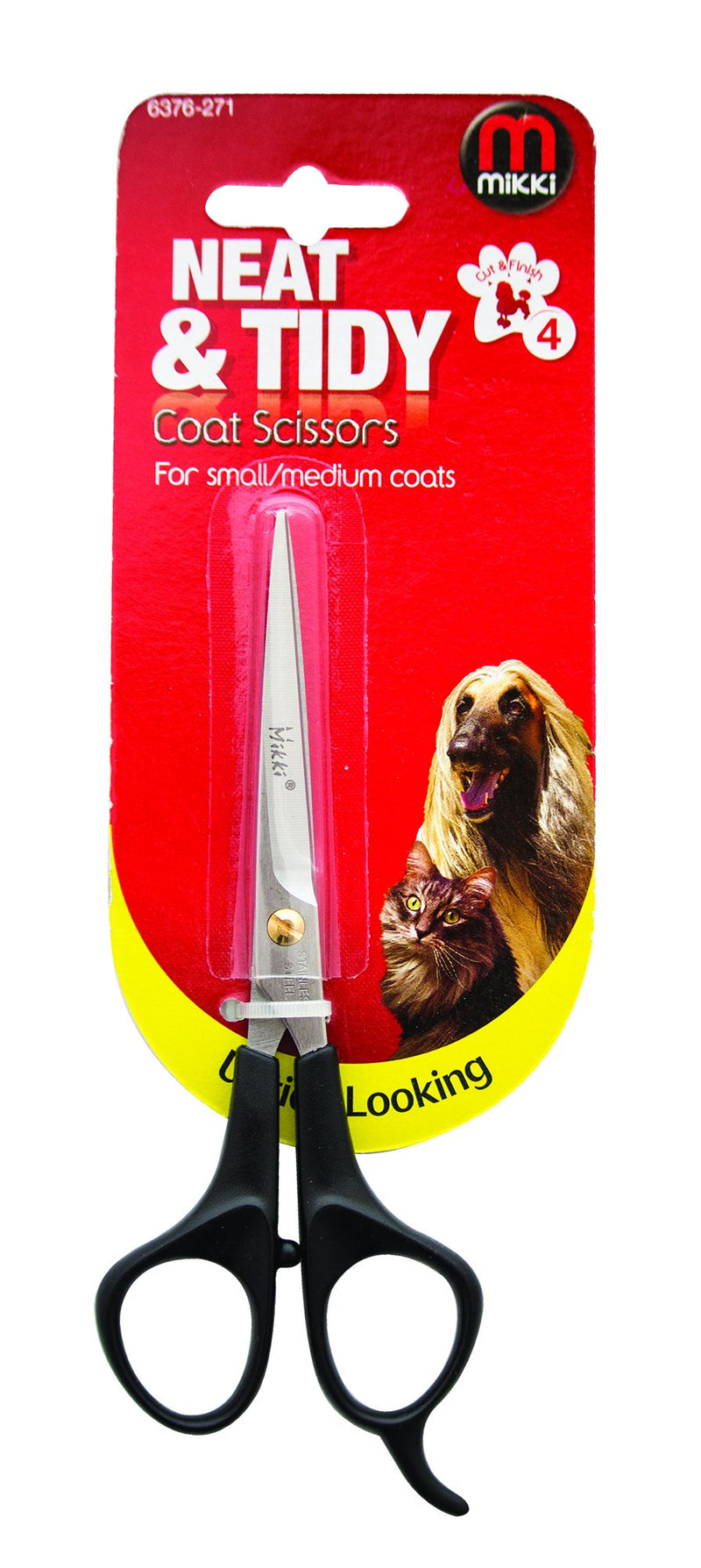 Mikki Dog, Cat Coat Grooming Scissors - Pet Shears - For Short, Medium and Long Fur Hair - Small - PawsPlanet Australia
