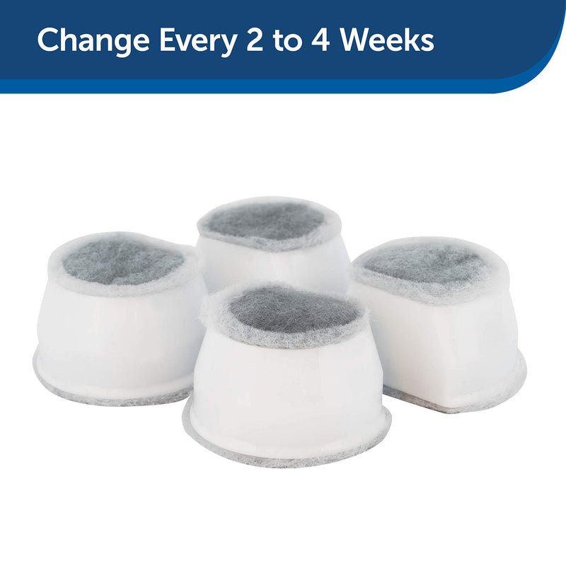 [Australia] - PetSafe Drinkwell Replacement Carbon Filters, Dog and Cat Ceramic and 2 Gallon Water Fountain Filters Pack of 4 