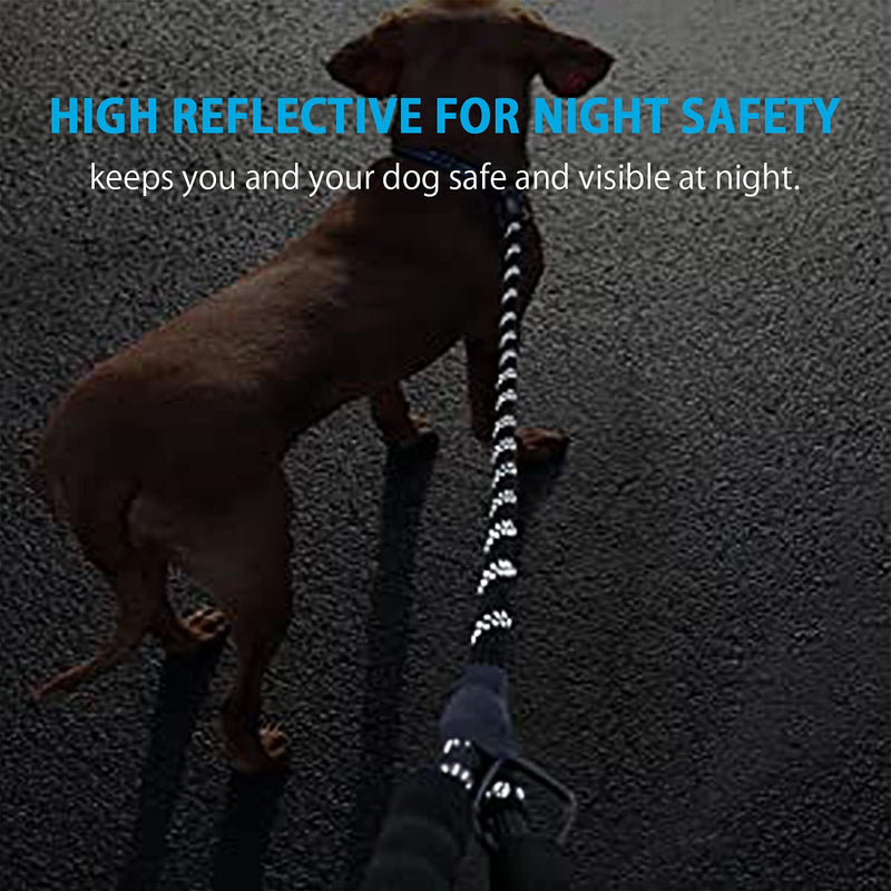 Docatgo dog leash, strong stable training leash, 1.5 m suitable for large medium small dogs with comfortable padded handle of bite-resistant leash, reflective safety at night, lightweight and flexible leashes - PawsPlanet Australia