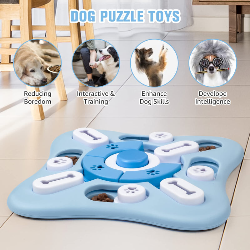 DSHZHM Dog Toy Intelligence with Squeak, Intelligence Toy for Dogs, Dog Toy for Small, Medium, Large Dogs, Puppies and Cats Level 2 - UFO - PawsPlanet Australia