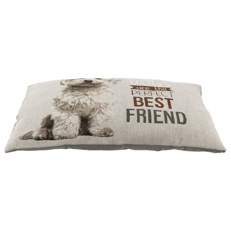 Trixie Chipo Cushion, Maltese, Square, 60 x 48 cm, Grey, 0.4 kg 60 × 48 cm - PawsPlanet Australia