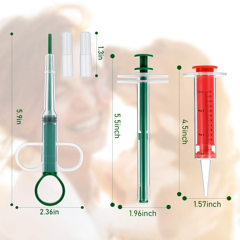 6 Pieces Pet Cat Pill Shooter Dog Syringe Dispenser Soft Tip Puppy Medicine Feeder Piller Popper Silicone Reusable Tablet Medical Feeding Tool for Small Animal - PawsPlanet Australia