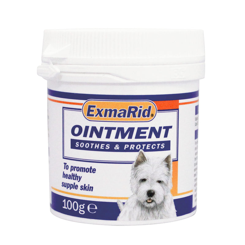 Exmarid | Dry Skin Formula for Dogs, with Starflower Oil (150 ml) & Ointment for Dogs with Dry & Itchy Skin | Helps Soothe Skin Irritation, Cleanse & Disinfect (100 G) + Ointment for Dogs - PawsPlanet Australia