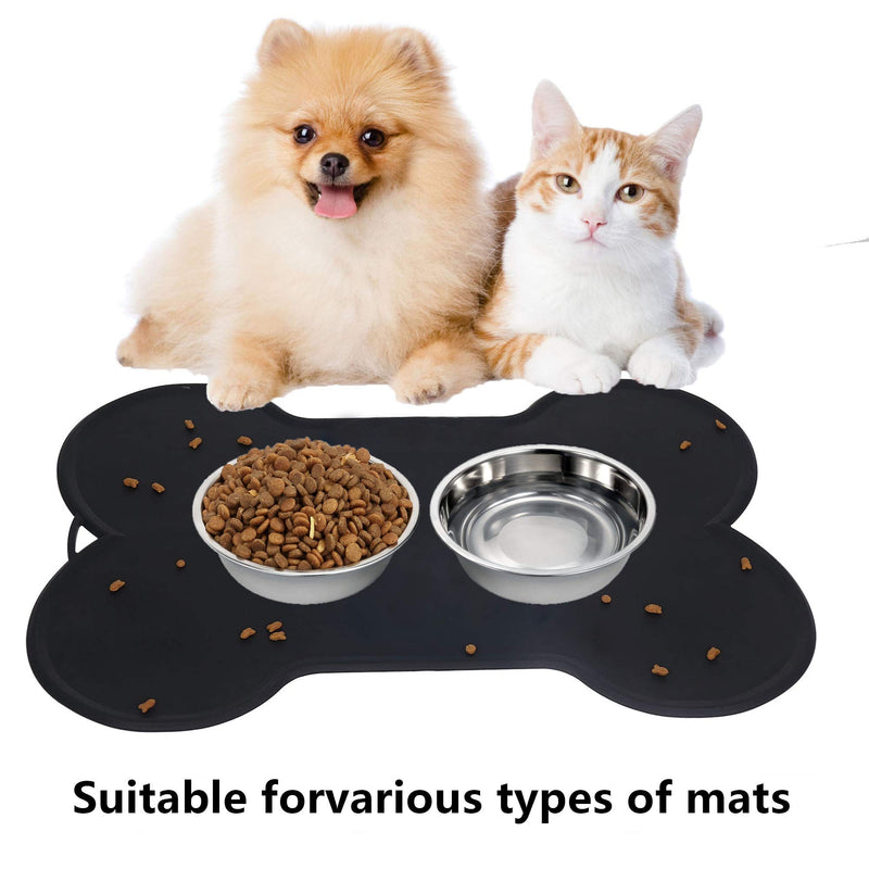 UPSKY Replacement Stainless Steel Dog Cat Bowl , Pet Feeding Station for Small Dog and Cat-12 oz (2 Packs) - PawsPlanet Australia