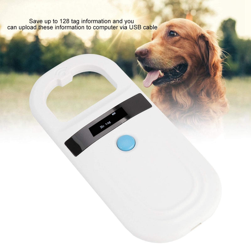 FILFEEL Pet Microchip Scanner, Rechargeable Animal Chip ID Reader Pet Tag Scanner FDX-B (ISO11784 / 11785) EMID Pet Microchip Reader (White) - PawsPlanet Australia