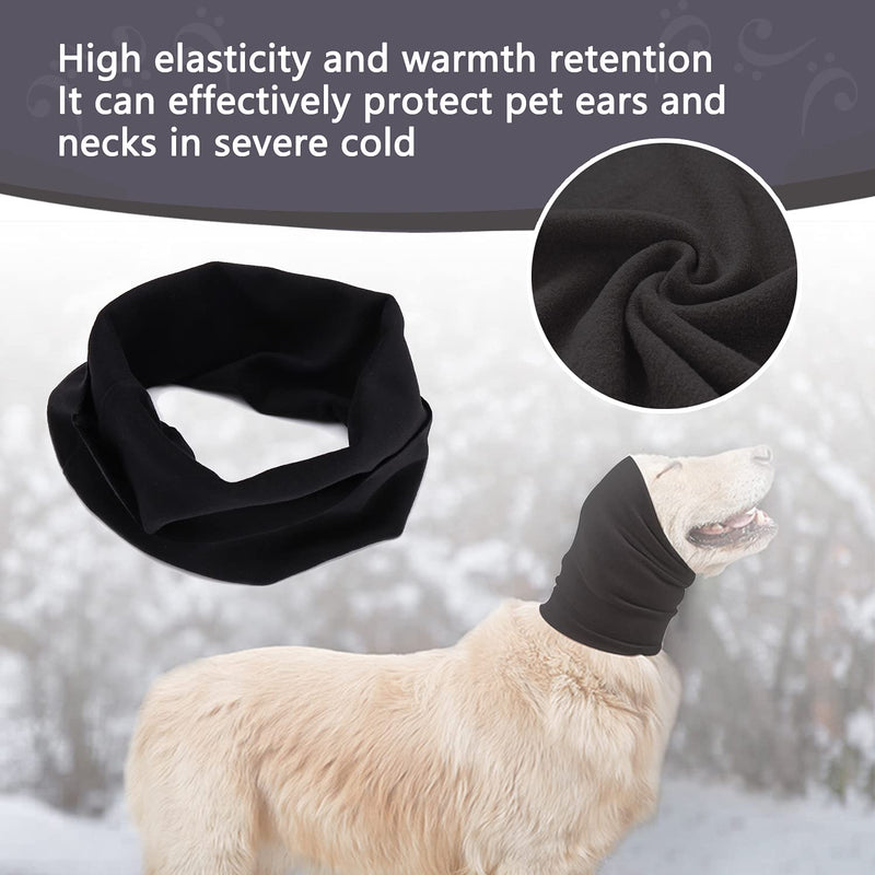 SETSBO Dog Quiet Earmuffs for Noise Protection, Calming Ear Covers for Dogs/Cats - Hood for Anxiety Relief and Calming BLACK Small - PawsPlanet Australia