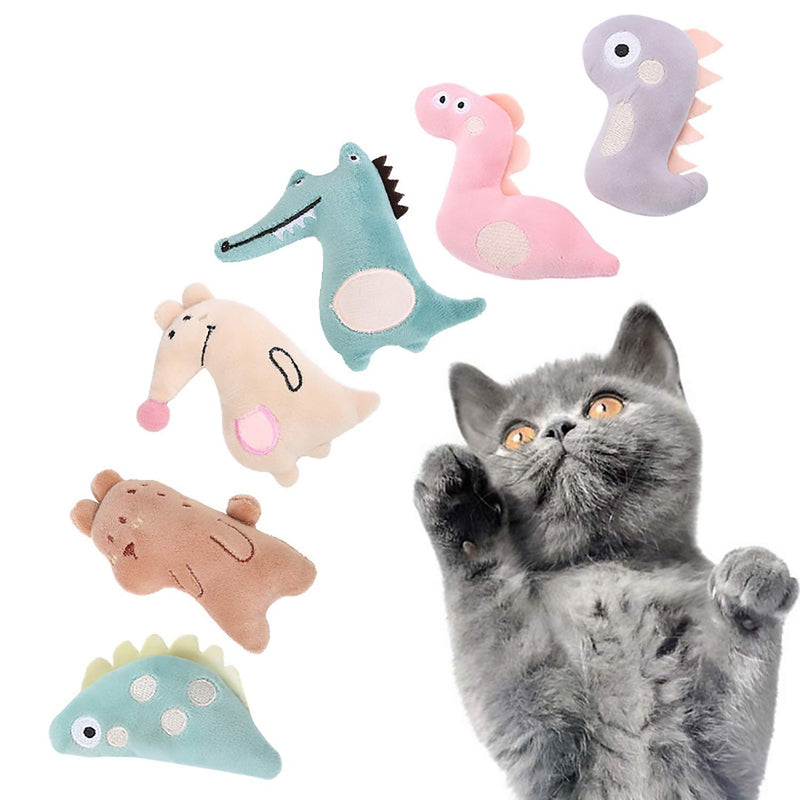 ELOPAW Catnip Toys for Indoor Cats 6 Pcs Cat Toys with Catnip Interactive Kitty Plush Chew Toys - PawsPlanet Australia