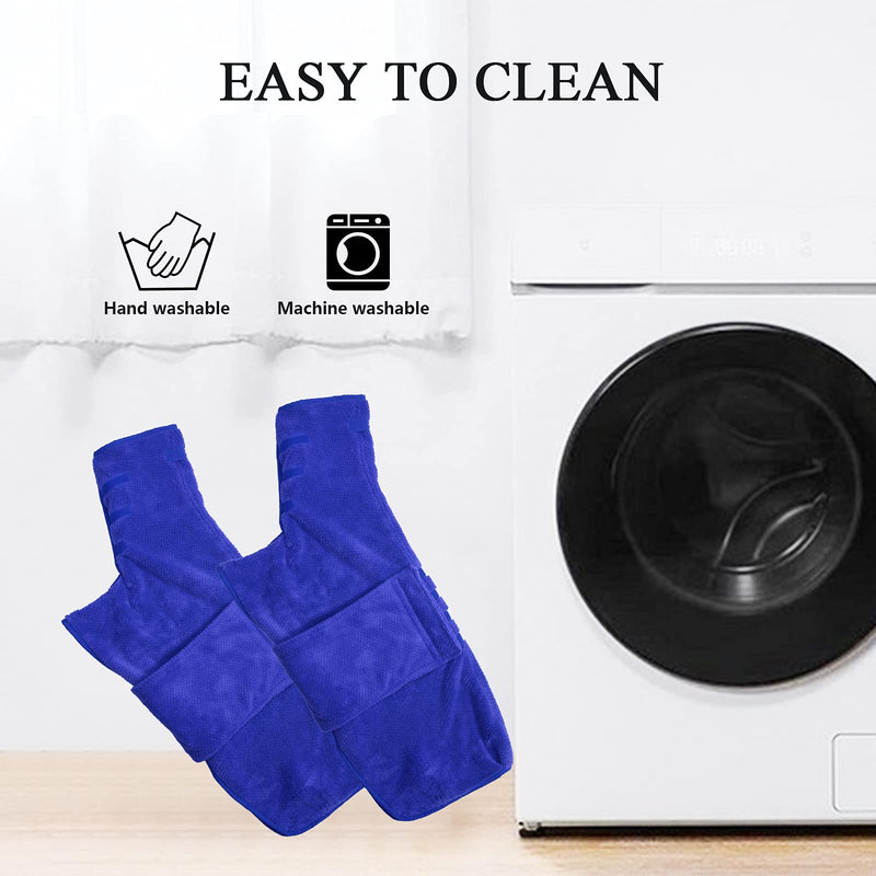 Geyecete Dog Drying Coat -Dry Fast Dog Bag - Dog Bathrobe Towel - Microfibre Fast Drying Super Absorbent Pet Dog Cat Bath Robe Towel,Luxuriously Soft, X-Small Blue(Pineapple grid) - PawsPlanet Australia