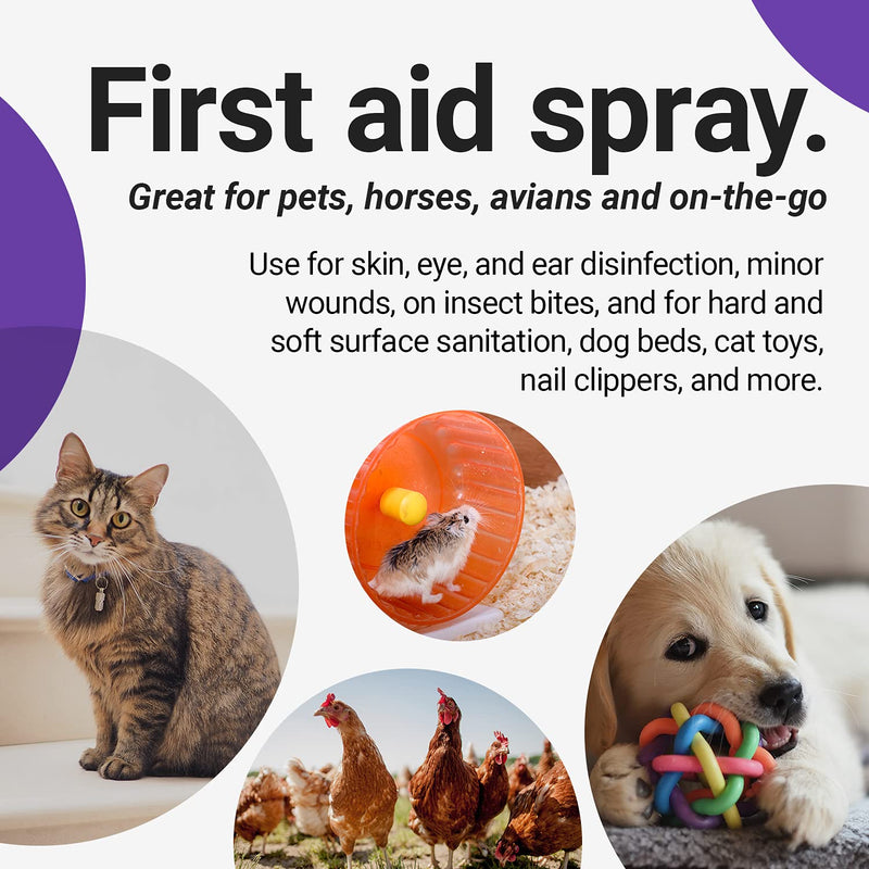 RenaSan First Aid Spray (100 ml, Travel-Size Bottle) – Alcohol-Free Antiseptic Wound and Skin Care for Animals, Dogs, Cats, Equine, Avian, Reptile 100ml - PawsPlanet Australia