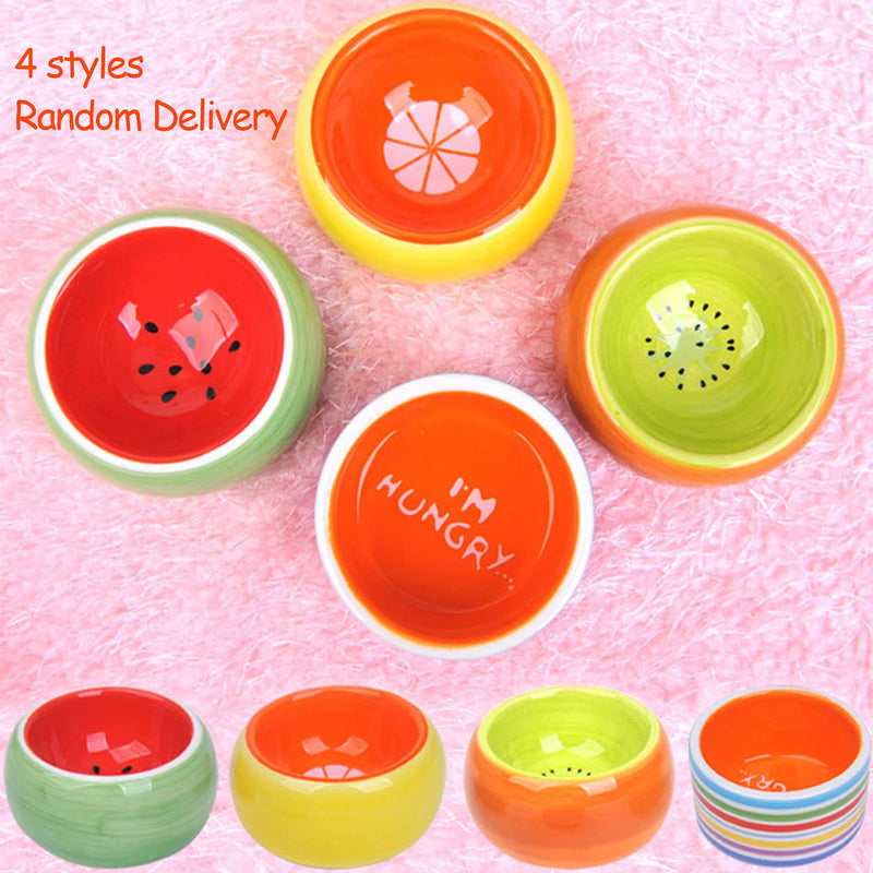 kathson Hamster Bowl Ceramic Small Animal Water Bowl Prevent Tipping Moving and Chewing Food Dish for Guinea Pig Gerbil Ferret Syrian Hamster Chinchilla Rat Hedgehog Bunny (3 Pcs) - PawsPlanet Australia