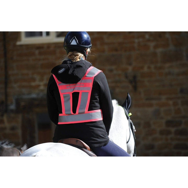 Weatherbeeta Reflective Hi-Vis Adults Harness - Pink XS - PawsPlanet Australia