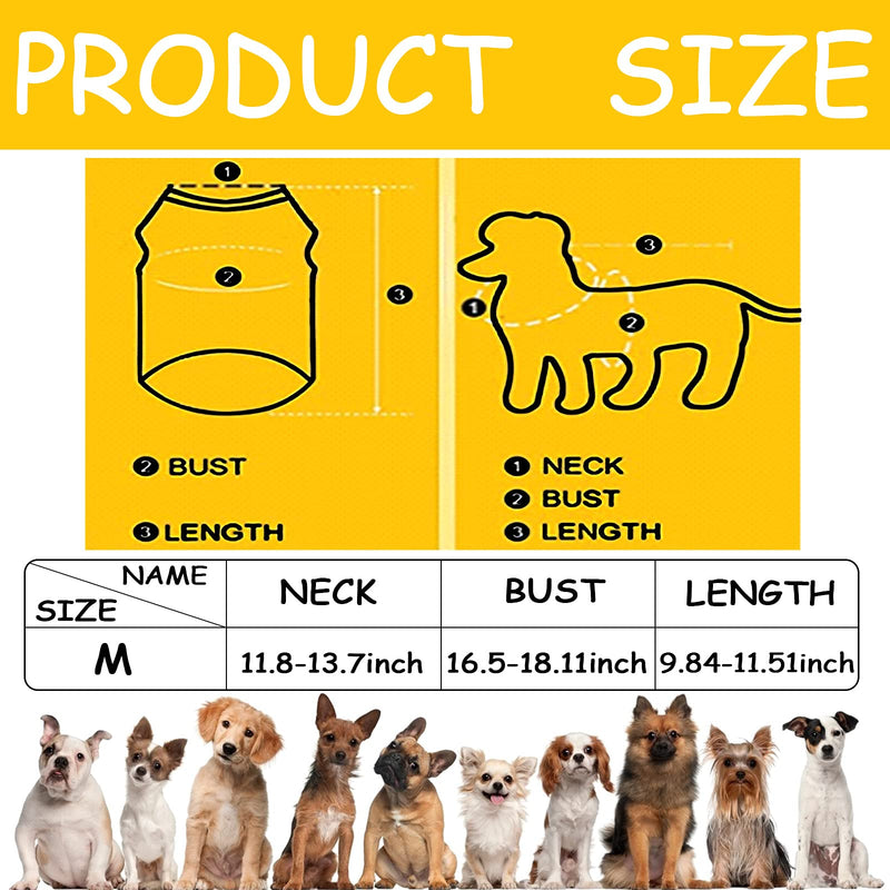 CNSJ 9 Pieces Dog T-Shirts Printed Sleeveless Dog T-Shirt Summer Breathable Dog T-Shirt Clothes for Dog Cat Pets (9 Styles) Pink - PawsPlanet Australia