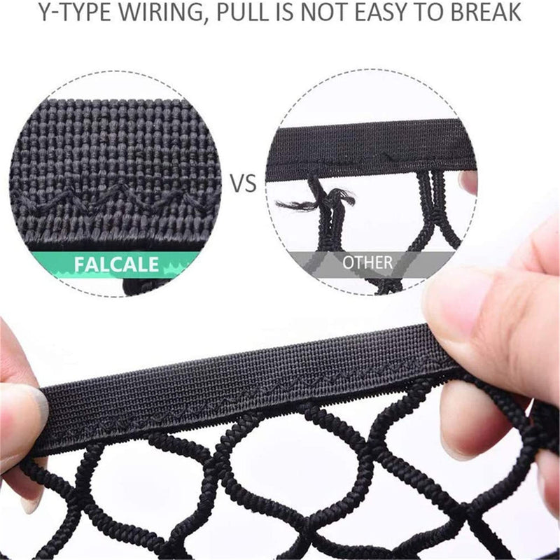DYKESON Dog Car Net Barrier Pet Barrier with Auto Safety Mesh Organizer Baby Stretchable Storage Bag Universal for Cars, SUVs -Easy Install,Safer to Drive with Children and Pets 11.7 in × 11.7 in - PawsPlanet Australia