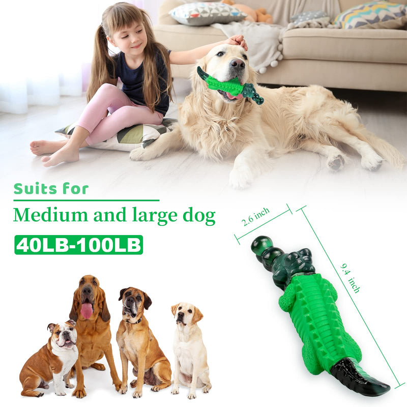 Dog Toys/Big Dog Toys/Indestructible Dog Chew Toys/Tough Dog Toys for Large/Medium Dogs Breed/Interactive Dog Toys for Your Loyal Friends - Milk Flavor Green - PawsPlanet Australia