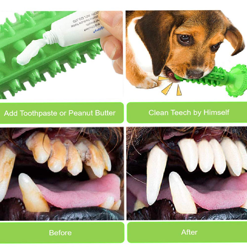 Ceetpupe Squeaky Chew Toothbrush Dog Toy Sticks for Small Medium Large Dogs Teeth Cleaning - PawsPlanet Australia