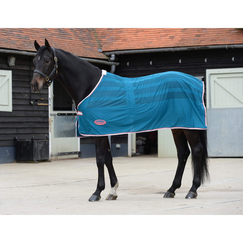 Weatherbeeta Scrim Cooler Standard Neck Navy Red White - Breathable - Or first thing in the morning, before the heat builds 4ft - PawsPlanet Australia
