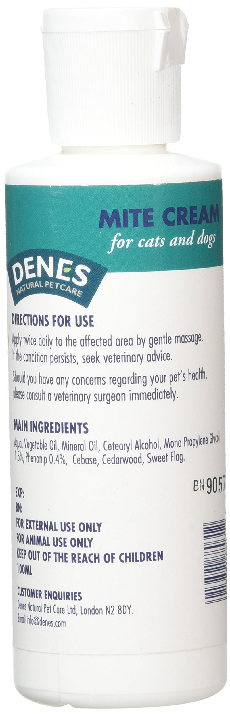 Denes Mite Cream 100ml - PawsPlanet Australia