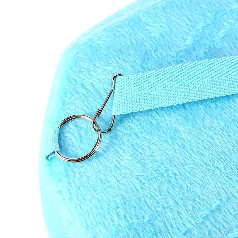 [Australia] - Pet Carrier Bag Pet Sling Carrier Backpack Portable Travel Backpack Breathable Outgoing Bag bonding Pouch for Small Pets Hedgehog Hamsters Sugar Glider Chinchilla Guinea Pig Blue 