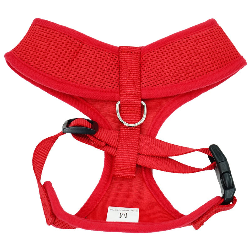 [Australia] - WONDERPUP Soft Mesh Dog Harness No Pull Walking Comfort Padded Vest Harnesses Adjustable XS Red 