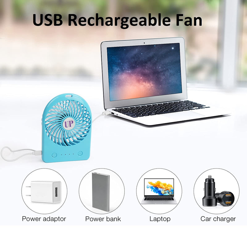 USB Mini Cooling Fan for Cat Backpack,Portable Rechargeable Battery Powered Handheld Personal Fan,Powerful Small Desk Fan 3 Speeds Adjustable Quite Table Fan with Light for Home Office Travel Camping - PawsPlanet Australia