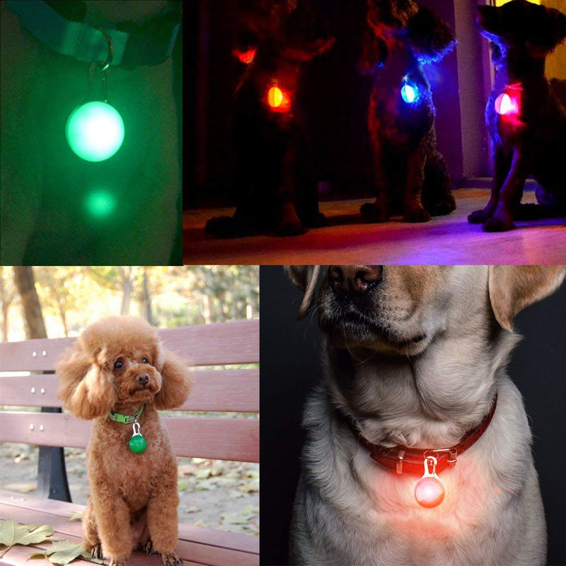 PetIsay Dog Collar Light, (NEW VERSION)Safety Clip-On LED Lights with Carabiner for Night Walking, Attach to Collar, Leash or Harness, Weather Resistant(6-Pack, Included 6 Extra Replacement Batteries) - PawsPlanet Australia