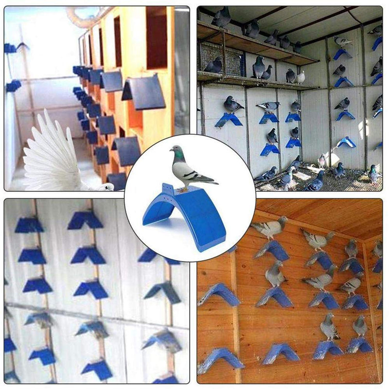 PeSandy Dove Rest Stand, 10 PCS Lightweight Pigeons Rest Stand Bird Perches for Dove Pigeon and Other Birds, Durable Plastic Pigeon Perches Roost Bird Dwelling Stand Support Cage Accessories - PawsPlanet Australia