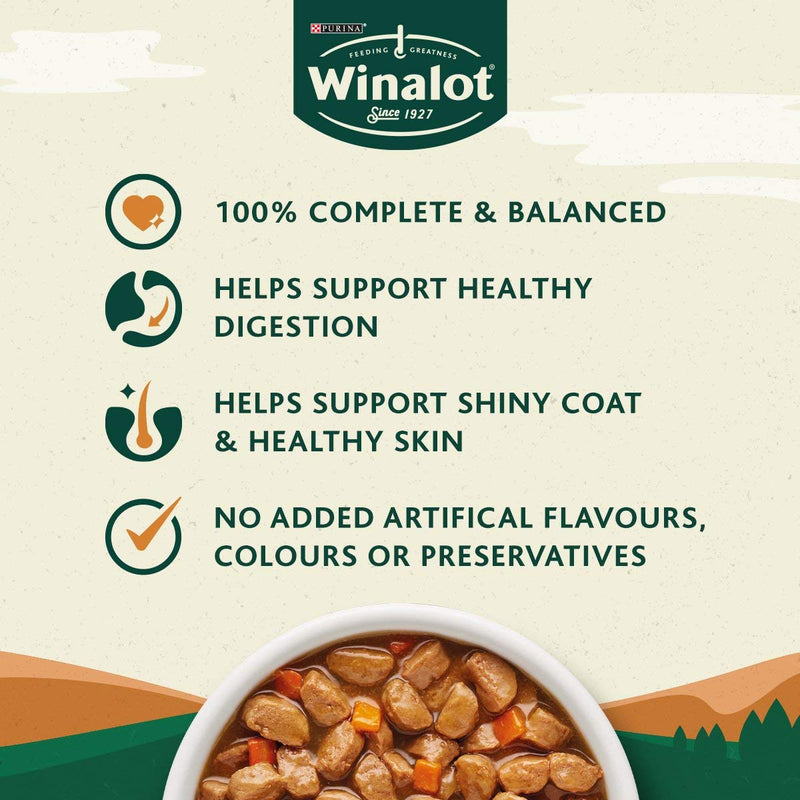 WINALOT Dog Food Pouches Mixed in Gravy, 12 x 100g 1 - PawsPlanet Australia