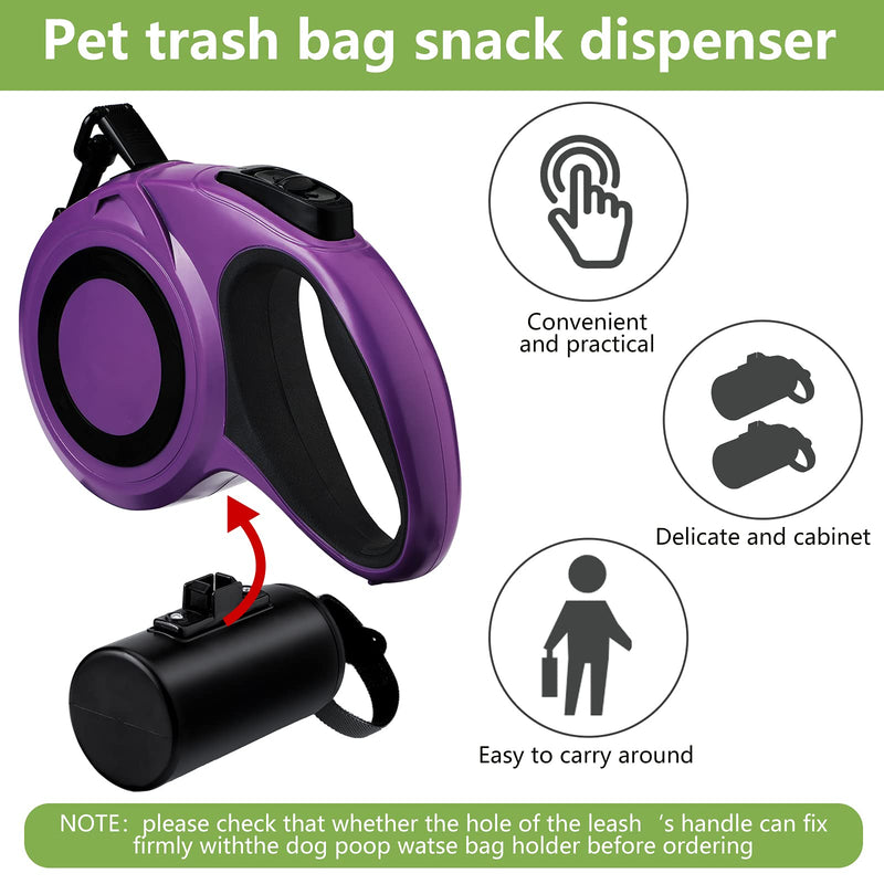 4 Pieces Multi-functional Dog Poop Waste Bag Holder Dog Poop Dispenser and 4 Rolls Leak-Proof Dog Waste Bags Dog Waste Container for Leash - PawsPlanet Australia
