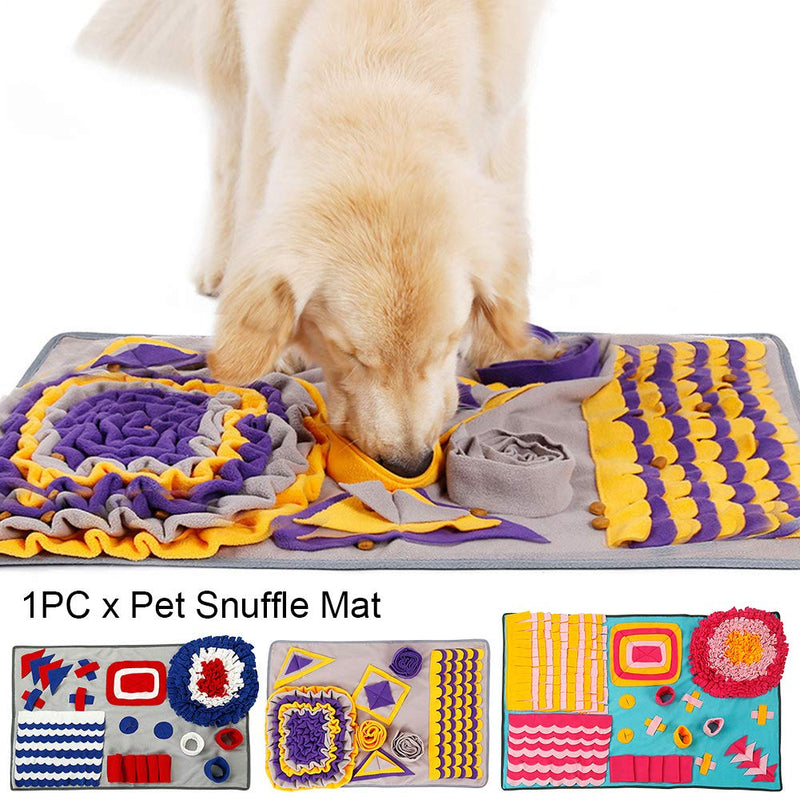 Pet Snuffle Mat for Dogs, Washable Pet Snuffle Mat,Pet Puzzle-Toys Durable Interactive Encourages Natural Foraging Skills S Grey - PawsPlanet Australia