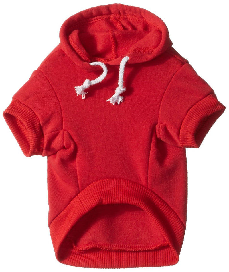 Mirage Pet Products 10-Inch Cutie Patootie Rhinestone Hoodies, Small, Red S - PawsPlanet Australia