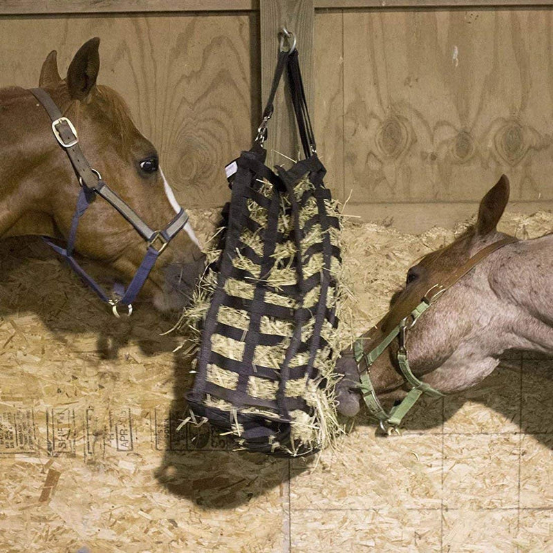 Derby Originals Supreme Patented Four Sided Slow Feed Horse Hay Bag Black - PawsPlanet Australia