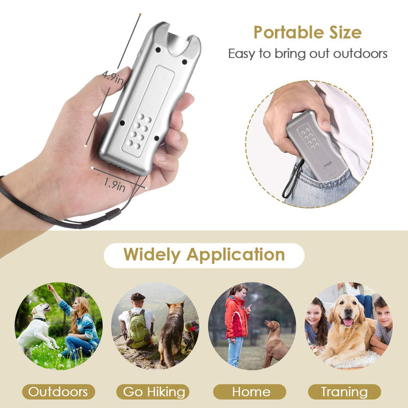 TSKLooy Anti Barking Device,Ultrasonic & Dog Bark Deterrent Devices Handheld Ultrasonic Anti Bark Dog Train Repeller Stop Barking - PawsPlanet Australia