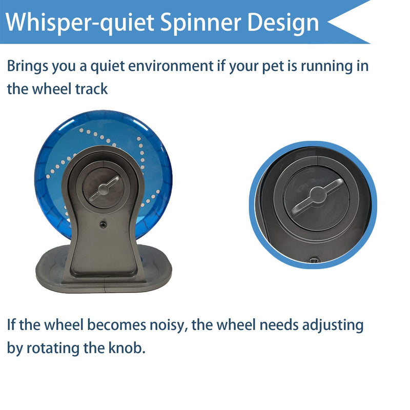Petest Hamster Exercise Wheel, Silent Spinner Running Wheels for Small Animal, Hamster, Gerbils and Mice, Diameter 6.7 inch, Multiple Colors Available Blue - PawsPlanet Australia
