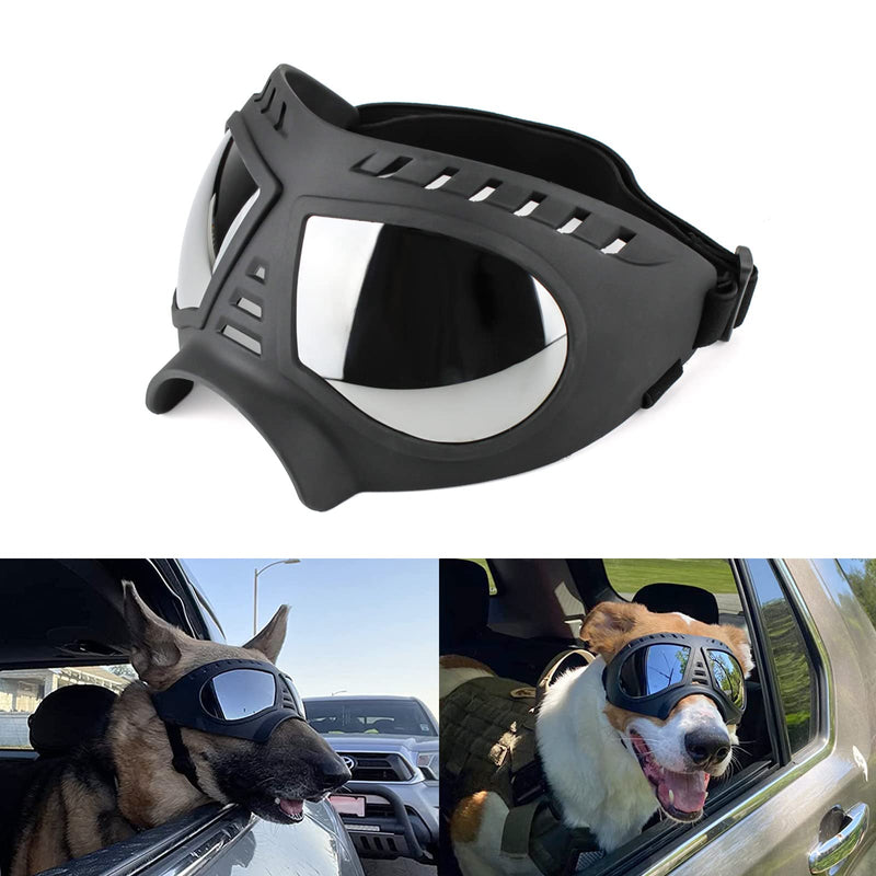 Dog Sunglasses Goggles Medium to Large Breed, Sun Light Protection Goggles for Medium Dogs, Windproof Large Dogs Mask Glasses for Outdoor Sports, Black - PawsPlanet Australia