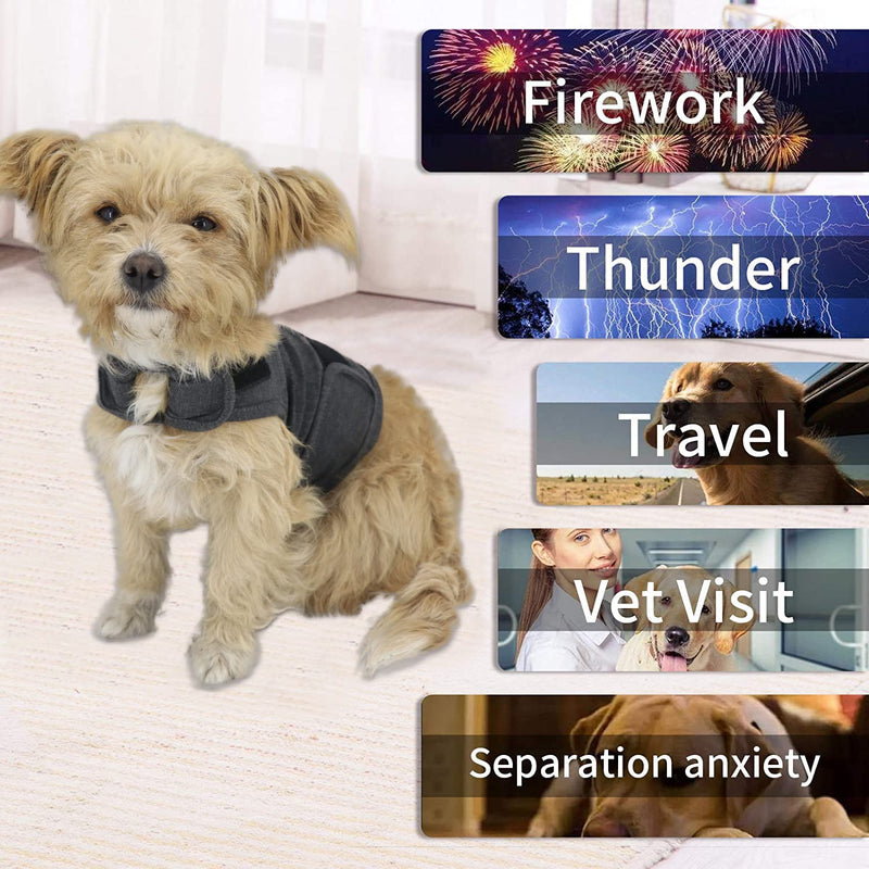 QIYADIN Dog Comfort Dog Anxiety Relief Coat Breathable Thunder Shirts for Dogs Dog Anxiety Vest Jacket Warp Puppy Anxiety Calming Vest Wrap (XL) XL - PawsPlanet Australia