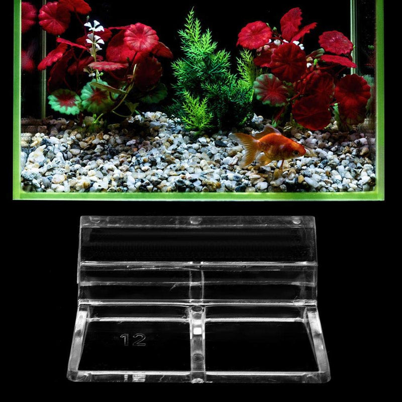 20Pcs Aquarium Glass Cover Clip Acrylic Universal Lid Clips for Rimless Aquariums Clear Color Acrylic Aquarium Glass Cover Holder 5mm - PawsPlanet Australia