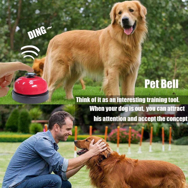 Pet Training Bells, Dog Puppy Pet Potty Training Bells, Communication Device Cat Interactive Toys Red - PawsPlanet Australia