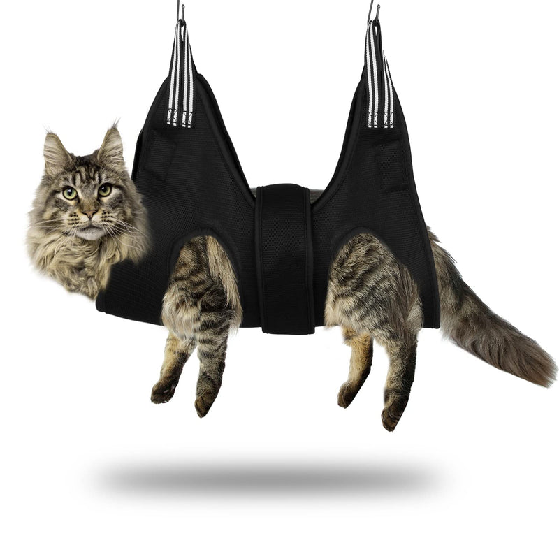 Dog Grooming Hammock Set for Dogs and Cats, Newly Upgraded Hammock Harness for Nail Trimming, Pet Grooming Hammock Nail Trimming Helper Ears/Eyes Care Helper for Small Large Pets M - Upgraded - PawsPlanet Australia