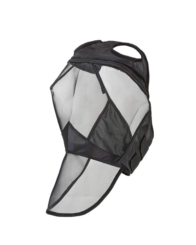 Harrison Howard CareMaster Fly Mask Full Face No Ears Piano Black (M; Cob) Cob (M) - PawsPlanet Australia