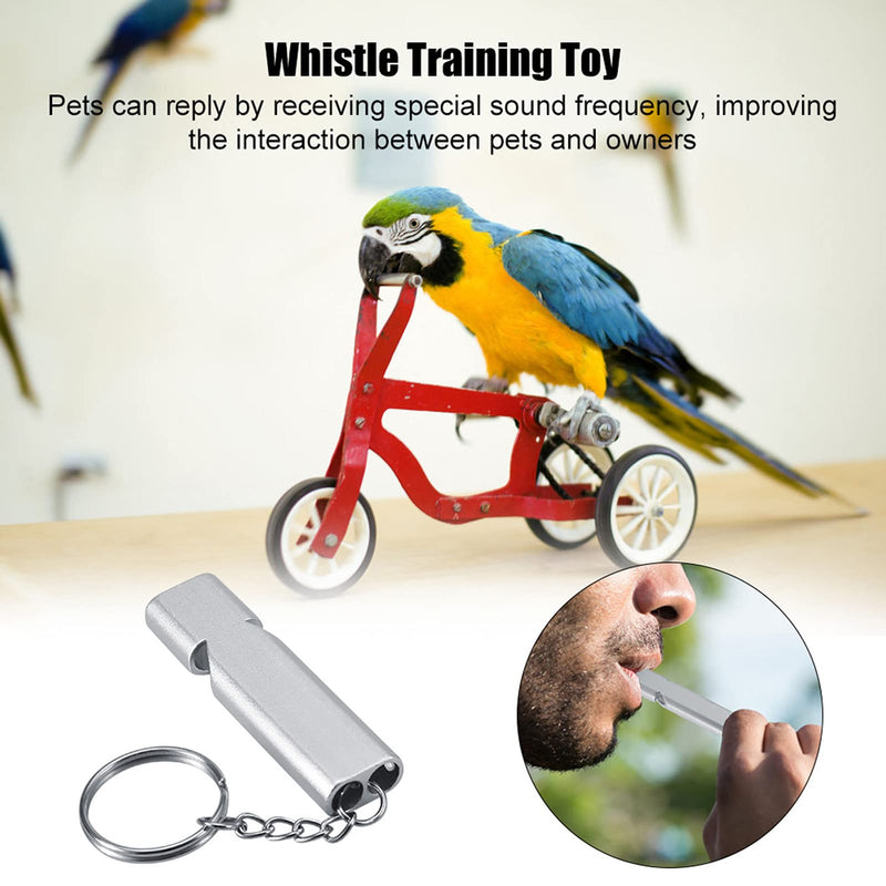 ViaGasaFamido Birds Training Whistle, 2PCS Pet Parrot Dog Training Whistle Pet Training Toy for Puppies Parrots Pigeon Behavior Obedience Silence Recall Training Tool - PawsPlanet Australia