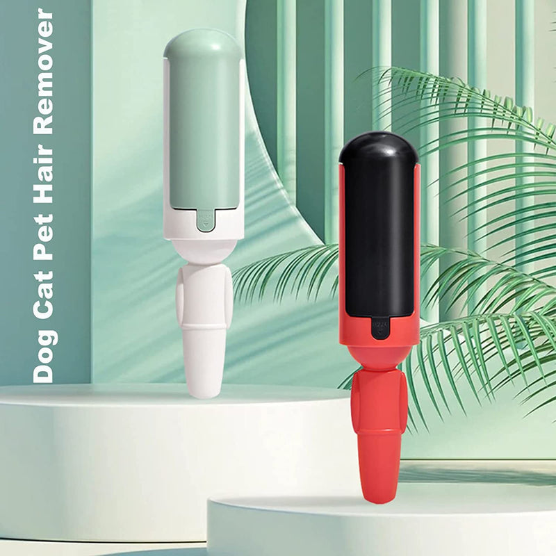Anguxer Reusable Pet Hair Lint Rollers, Pet Hair Lint Roller, Pet Hair Remover, Suitable for Sofa, Bed, Carpet, Clothes (Red) Red - PawsPlanet Australia